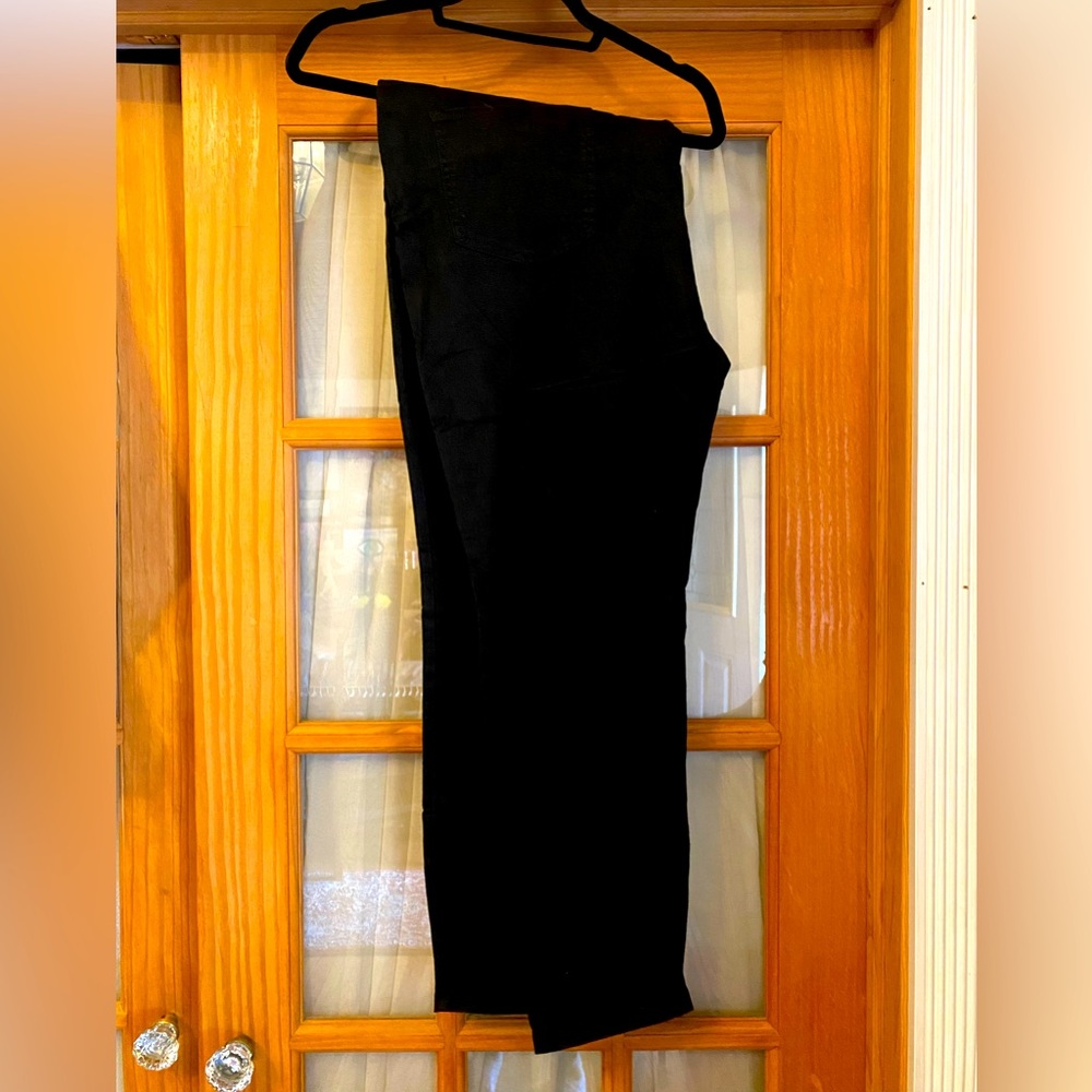 Women’s Black pants, 22W, classic, black 97% cotton 3% polyester blend